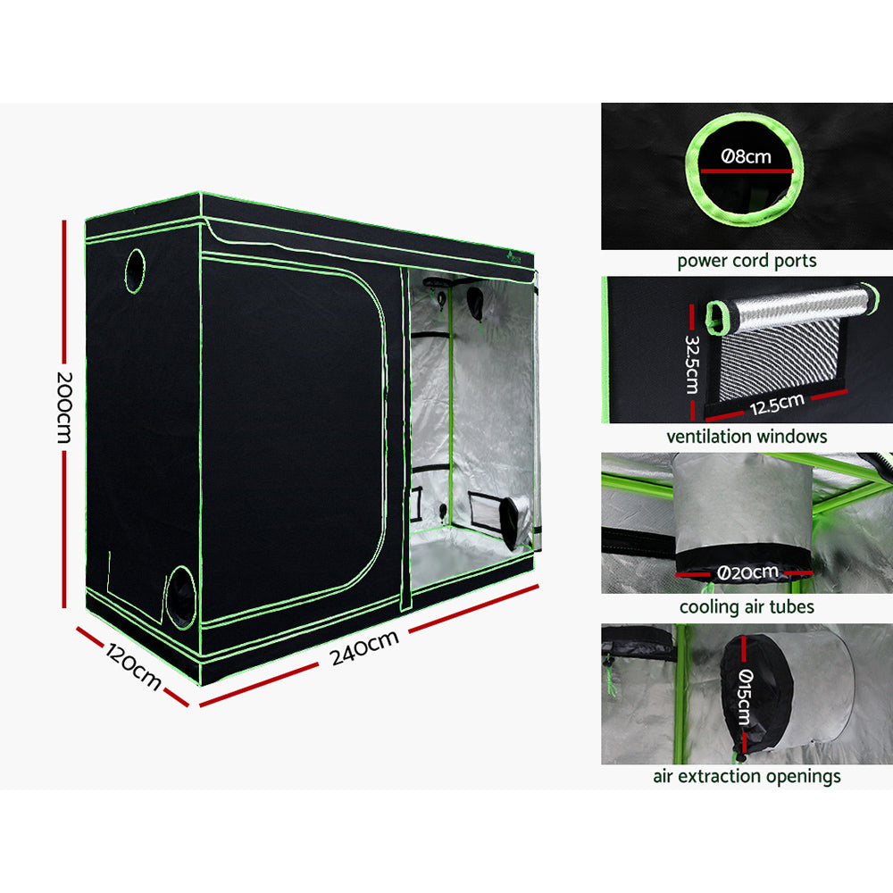 Grow Tent Light Kit 240x120x200CM 4500W LED Full Spectrum