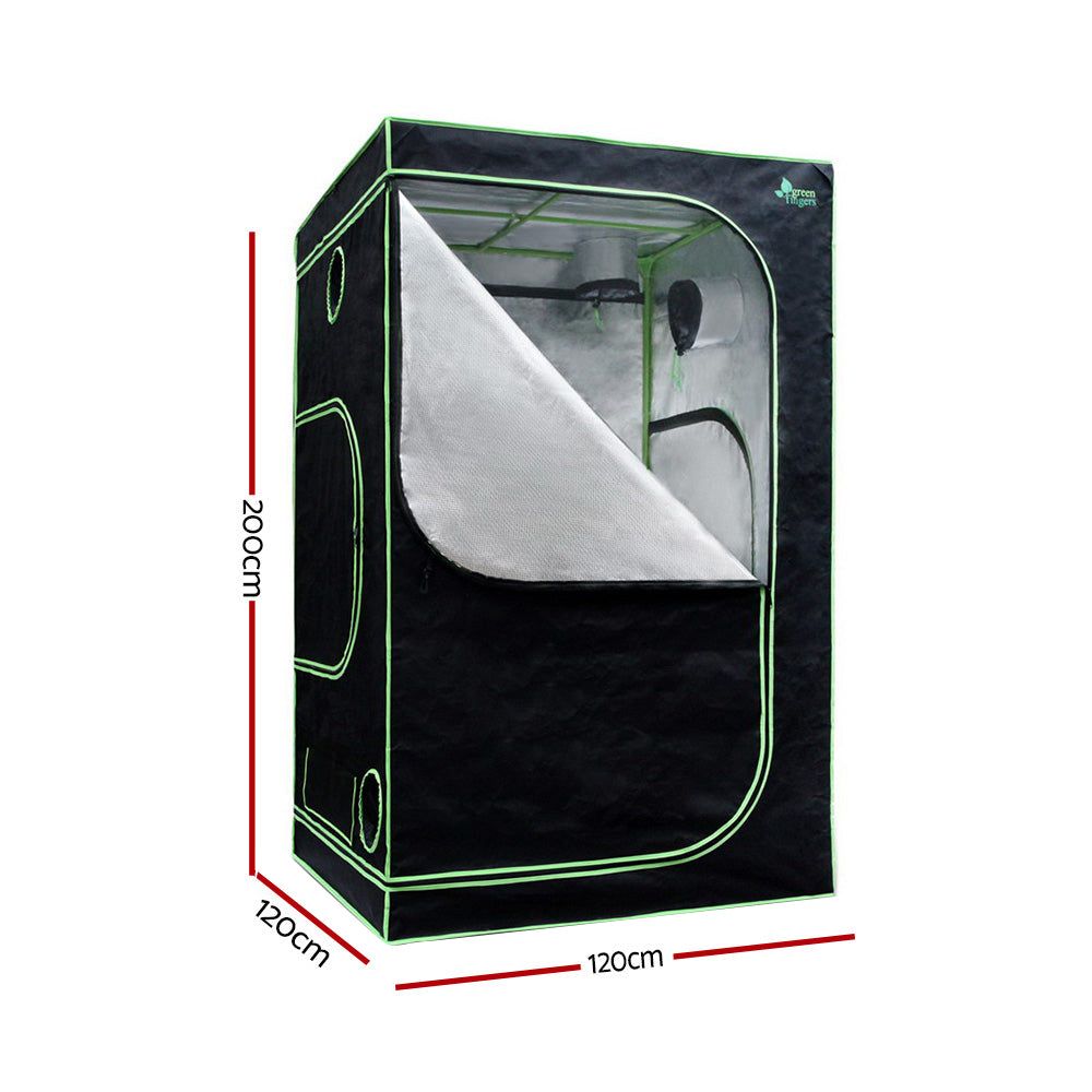 Grow Tent Light Kit 120x120x200cm 1200W LED 6" Vent Fan,Greenfingers Grow Tent Light Kit LED 1200W Full Spectrum 6" Vent