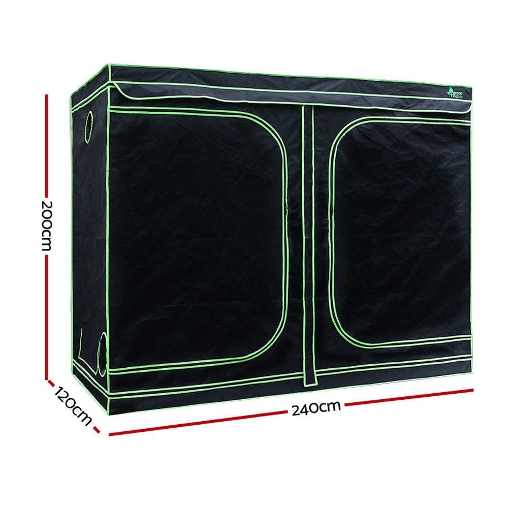 Grow Tent Light Kit 240x120x200CM 2000W LED 6" Vent Fan