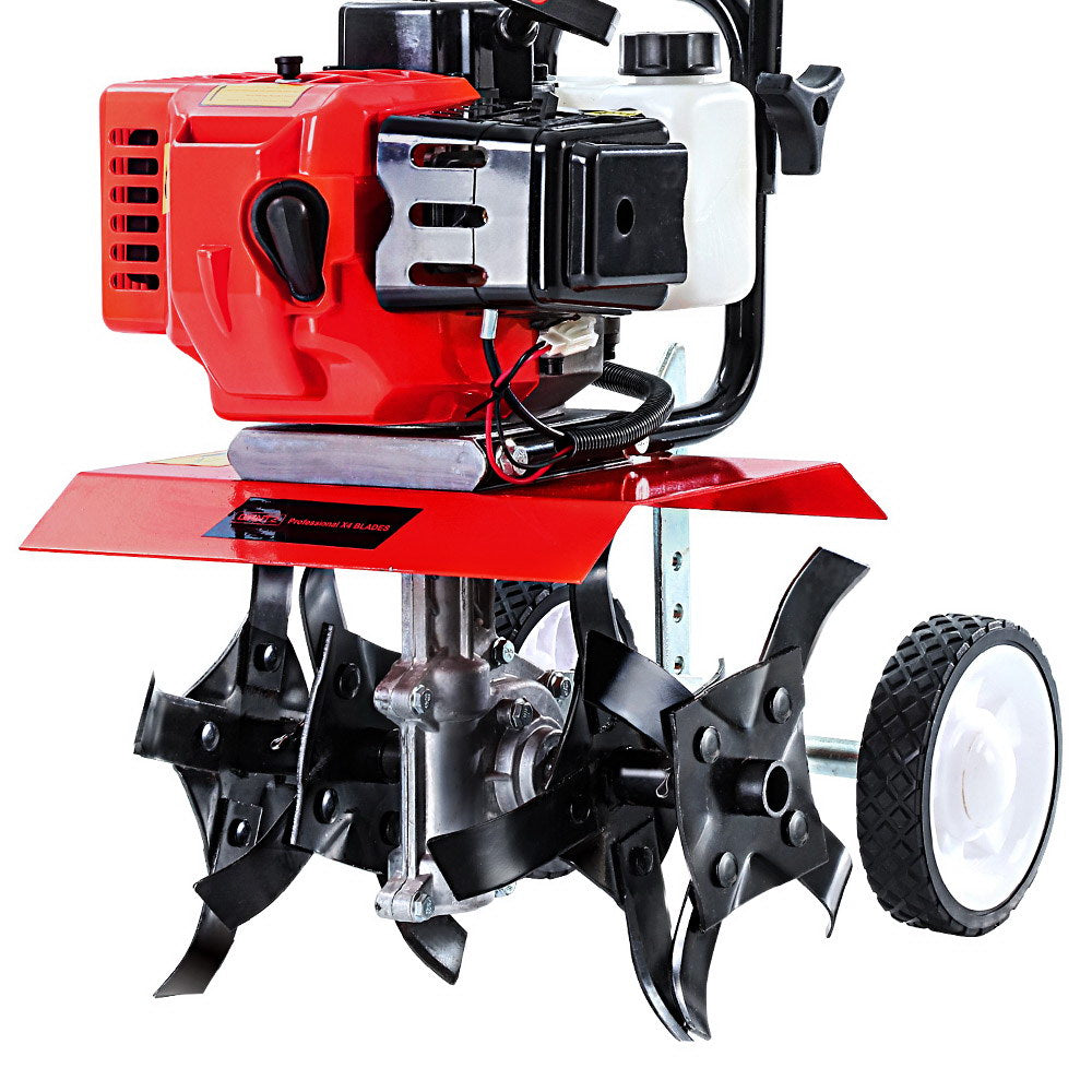 65CC Garden Cultivator Tiller Petrol Rotary Hoe 16 Tines Rototiller