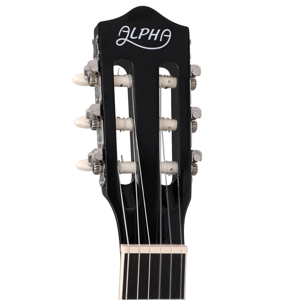 39 Inch Classical Guitar Wooden Body Nylon String Beginner Gift Black