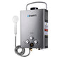 Portable Gas Water Heater 8LPM Outdoor Camping Shower Grey