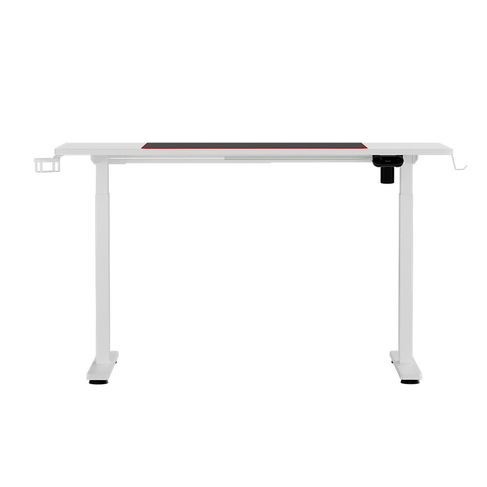 Artiss Standing Desk Motorised Gaming Desks White 140cm