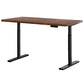 Electric Standing Desk Adjustable Sit Stand Desks Black Brown 140cm