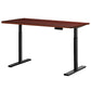 Electric Standing Desk Adjustable Sit Stand Desks Black Walnut 140cm