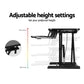 Artiss Standing Desk Riser Height Adjustable Black 80cm