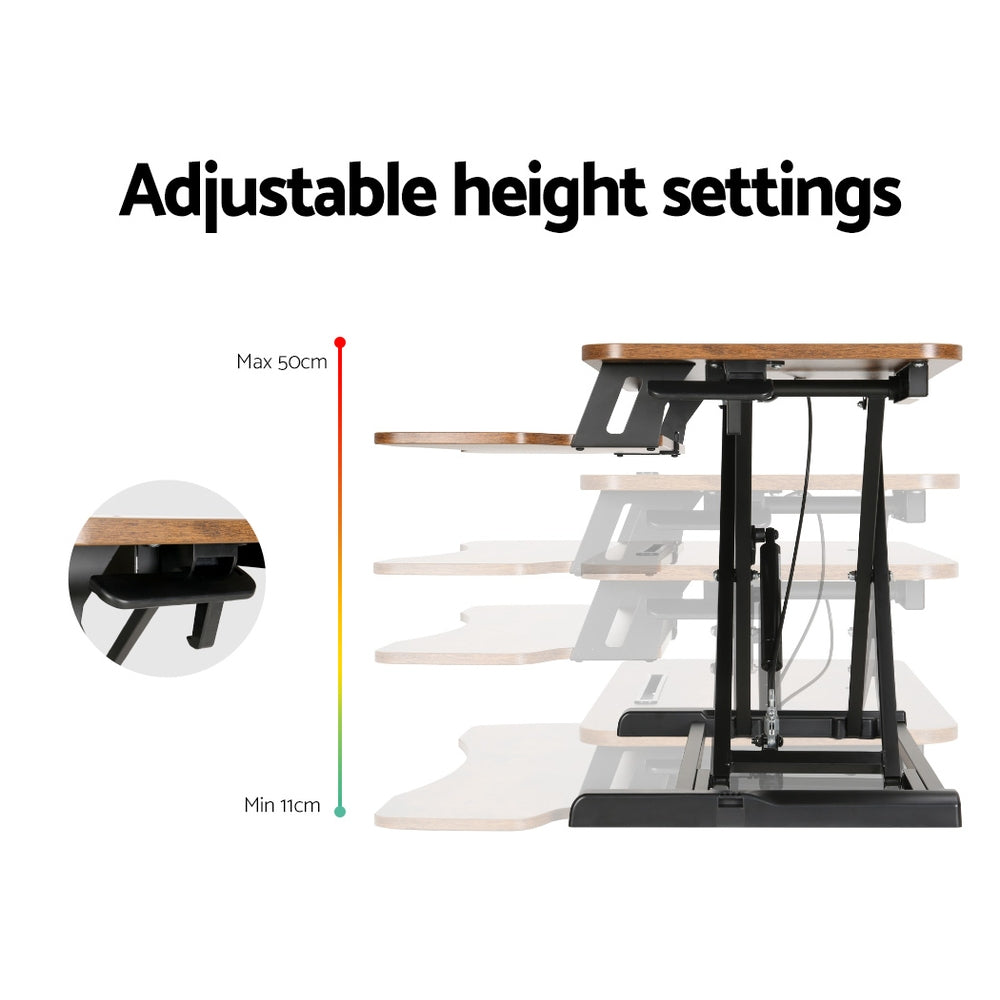Standing Desk Riser Height Adjustable Sit Stand Desks Computer Desktop