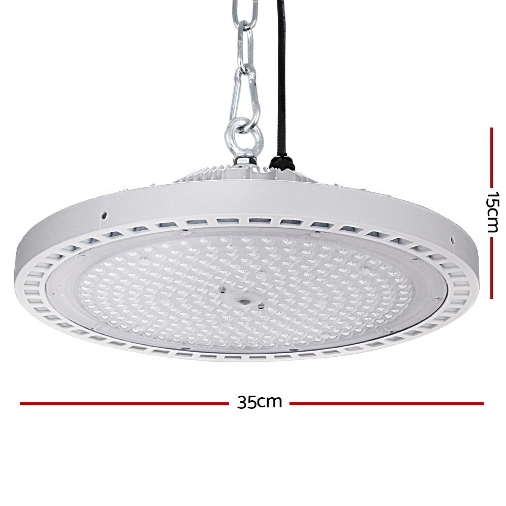 LED High Bay Lights 200W UFO Industrial Shed Warehouse Factory Lamp White