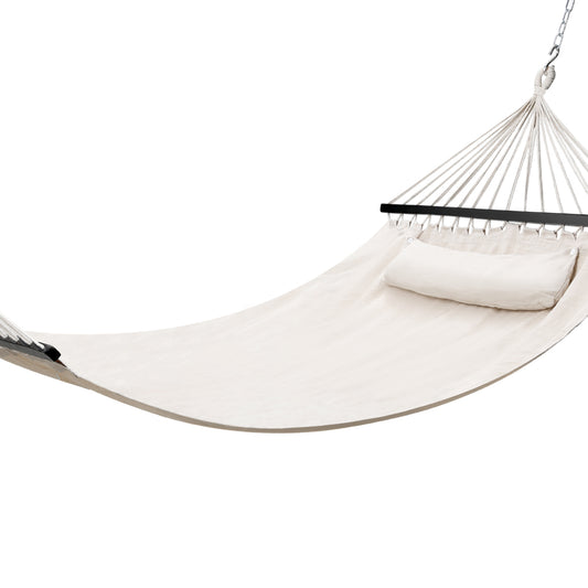 2-Seater Hammock Bed Outdoor Camping Portable Hanging Chair Pillow