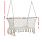 2-Seater Hammock Chair Outdoor Portable Camping Hammocks - Cream