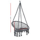 Hammock Chair Outdoor Hanging Macrame Cotton Indoor - Grey