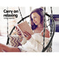 Hammock Chair Outdoor Hanging Macrame Cotton Indoor - Grey
