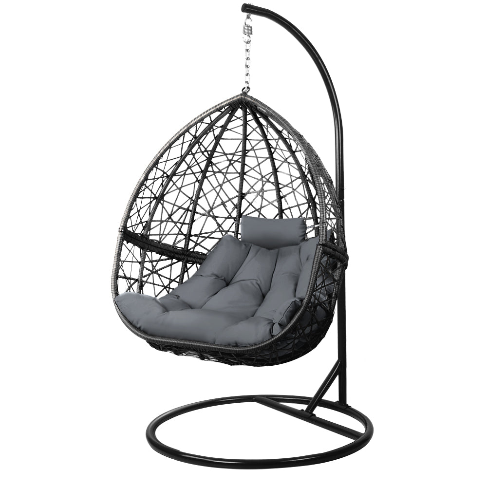 Cordi Egg Swing Chair Outdoor Hanging - Black