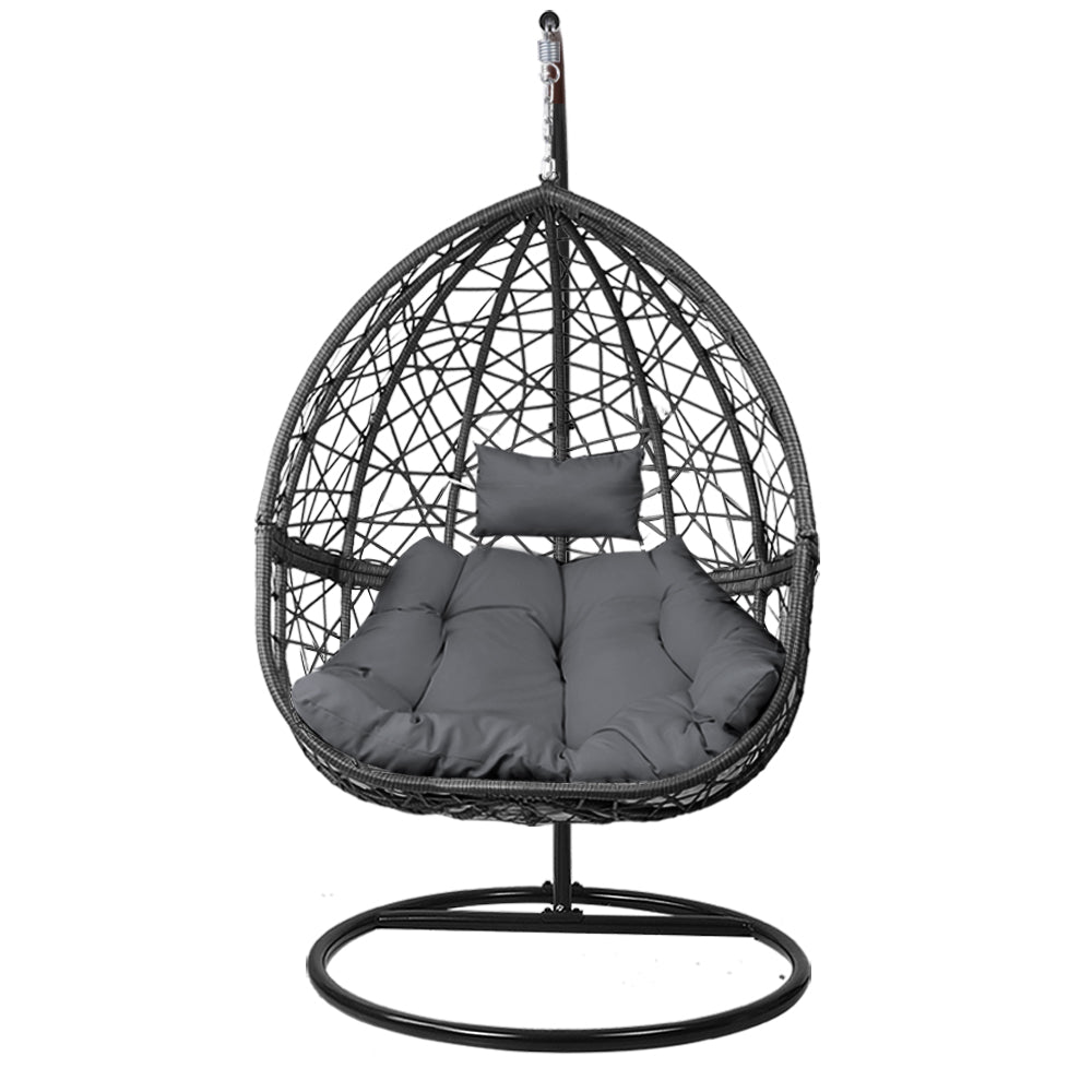 Cordi Egg Swing Chair Outdoor Hanging - Black