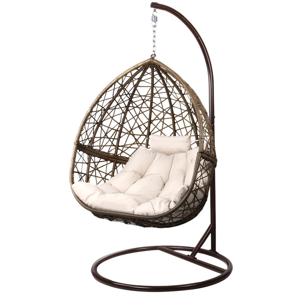 Cordi Egg Swing Chair Outdoor Hanging - Latte