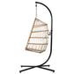Halle Egg Swing Chair Stand Hanging Wicker Seat - Natural