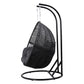 Andrew Outdoor Egg Swing Chair Wicker Furniture Pod Stand Cushion 2 Seater - Grey