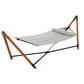 Hammock Bed Outdoor Camping Timber Hammock with Stand - Grey