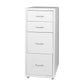 4 Tiers Steel Organiser Metal File Cabinet With Drawers Office Furniture White