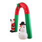 Santa Snowman 2.4M Christmas Inflatable Santa Snowman with LED Light Xmas Decoration Outdoor
