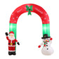 Santa Snowman 2.4M Christmas Inflatable Santa Snowman with LED Light Xmas Decoration Outdoor
