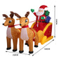 Santa Snowman 2.2M Christmas Inflatable with LED Light Xmas Decoration Outdoor