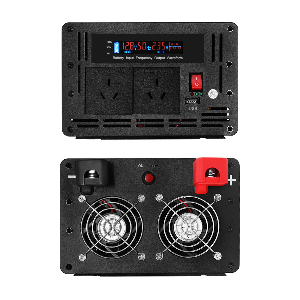 Power Inverter 3000W or 6000W Pure Sine Wave 12V-240V Camping Boat Caravan
