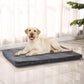 Borzoi Dog Beds Foldable Pet Soft Plush Cushion Pad - Grey XXLARGE