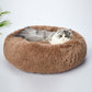 Molossus Dog Beds Pet Calming Donut Nest Deep Sleeping Bed - Brown LARGE
