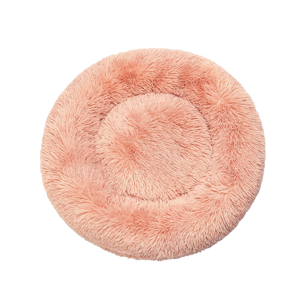 Molossus Dog Beds Pet Calming Donut Nest Deep Sleeping Bed - Pink XLARGE