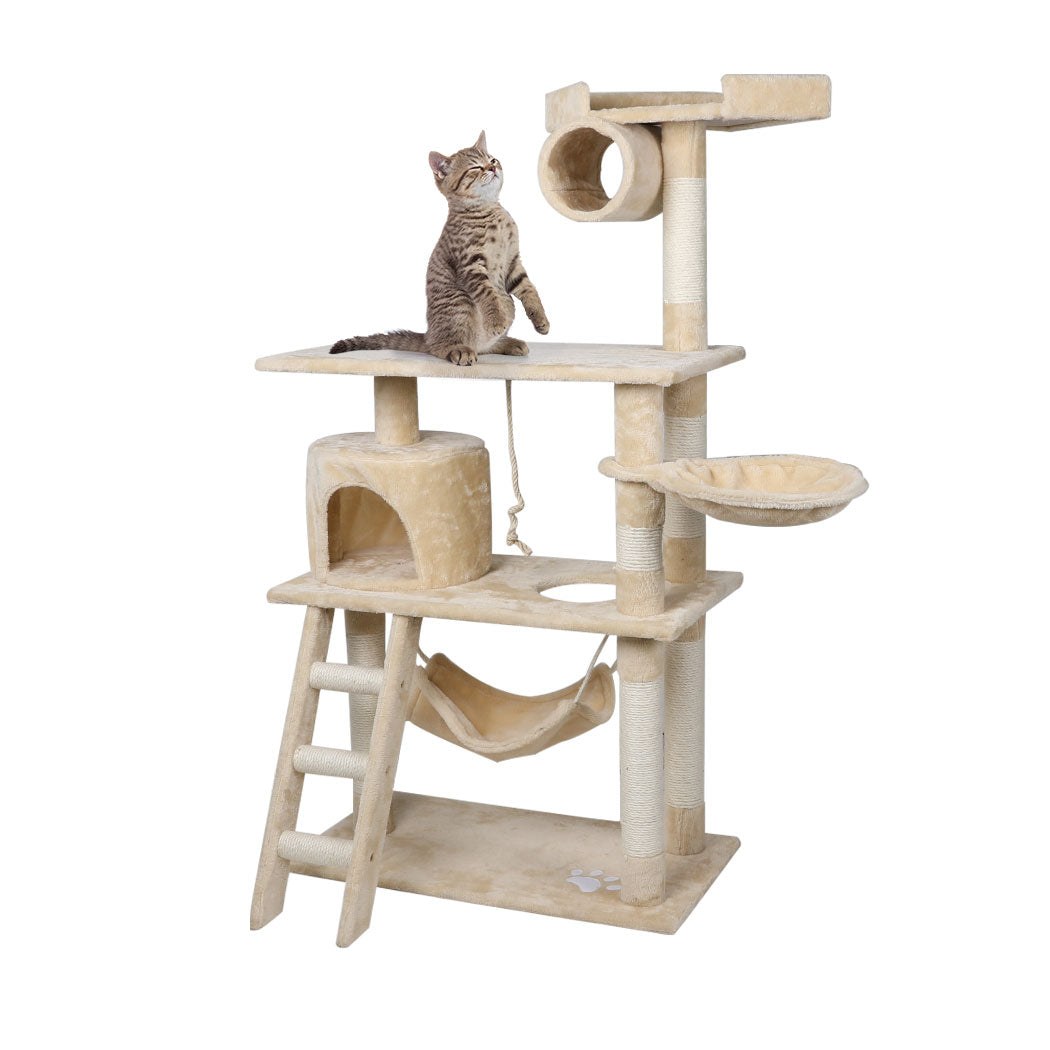 0.8-2.1M Cat Scratching Perch Post Tree Gym House Condo Furniture Scratcher
