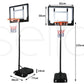 Basketball Stand Hoop System Ring Portable 2.1M Adjustable Height Kids In Ground