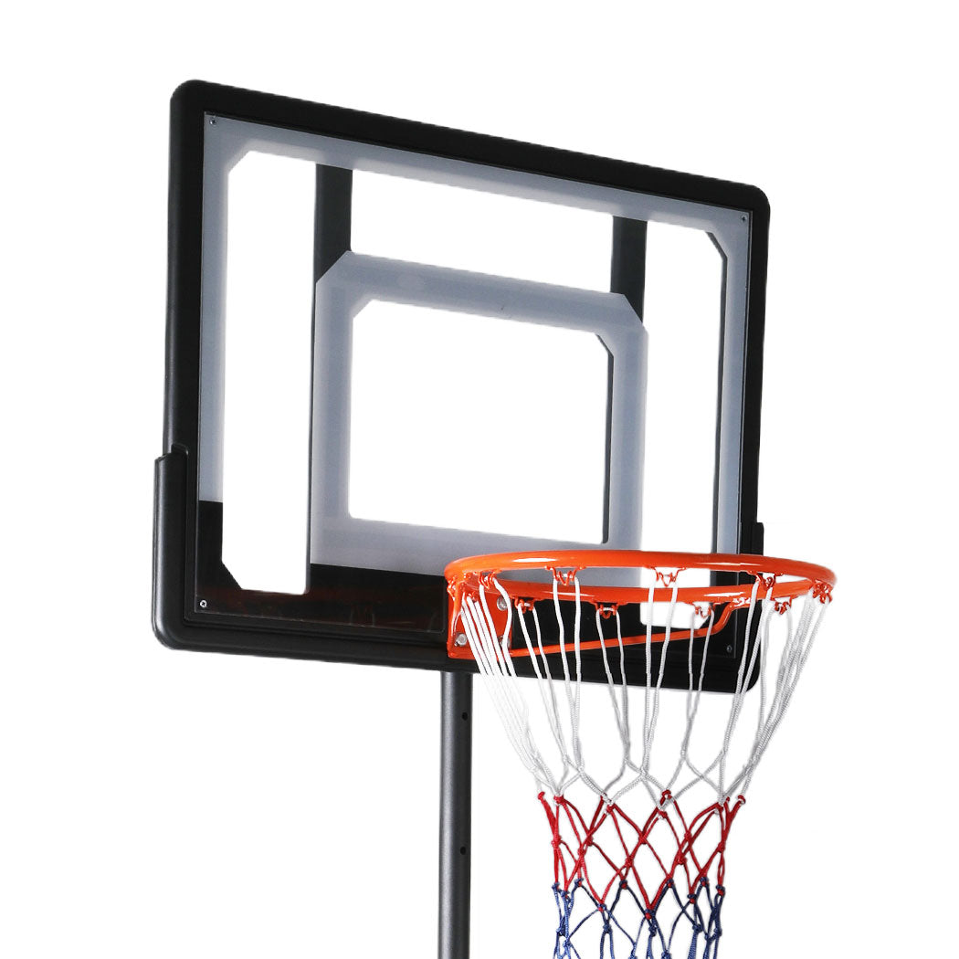 Basketball Stand Hoop System Ring Portable 2.1M Adjustable Height Kids In Ground