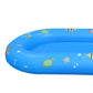 Factory Buys Inflatable Pool Water Splash Spray Mat Kids Children Sprinkler Play Pad Outdoor - Blue