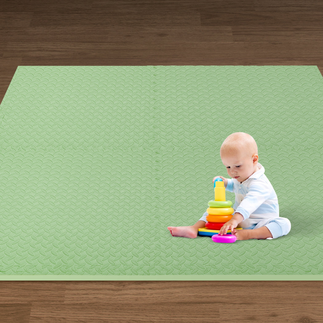Kids Play Mat Floor Baby Crawling Mats Foldable Waterproof Carpet Green