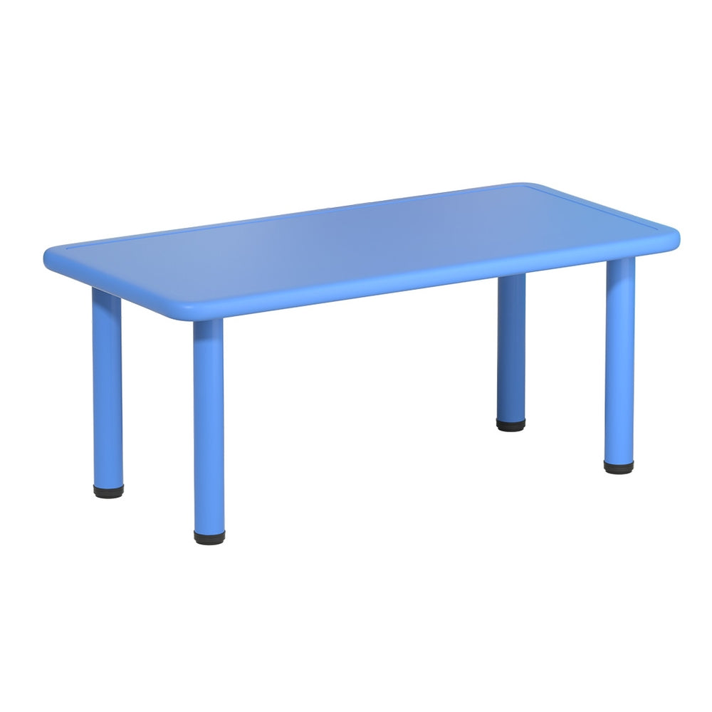 Padma Kids Table & Chairs Set 120cm Toddler Children Playing Table Party Study Plastic Desk - Blue