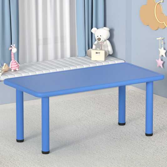 Padma Kids Table & Chairs Set 120cm Toddler Children Playing Table Party Study Plastic Desk - Blue