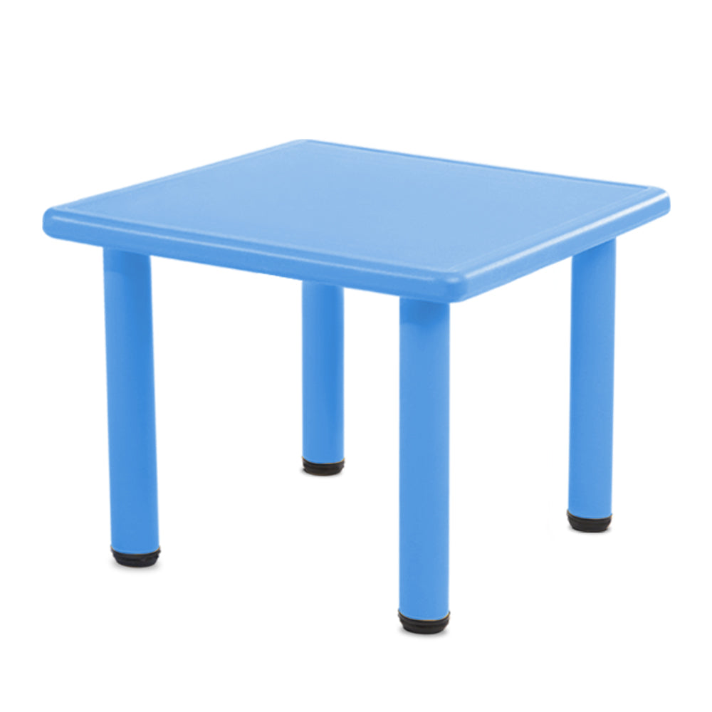 Perryn Kids Table 60x60cm Children Painting Activity Study Dining Playing Desk Table - Blue