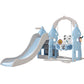 Kids 170cm Slide and Swing Set Playground Basketball Outdoor Blue