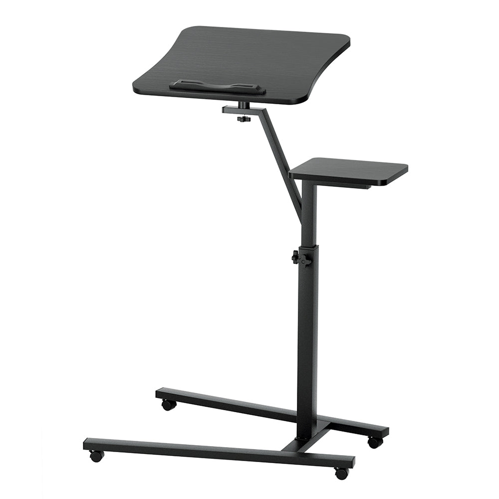 Laptop Desk Computer Table Height Adjustable Tiltable Mouse Board - Black