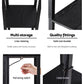 Floor Lamp 3 Tier Shelf Storage LED Light Stand Home Room Pattern - Black