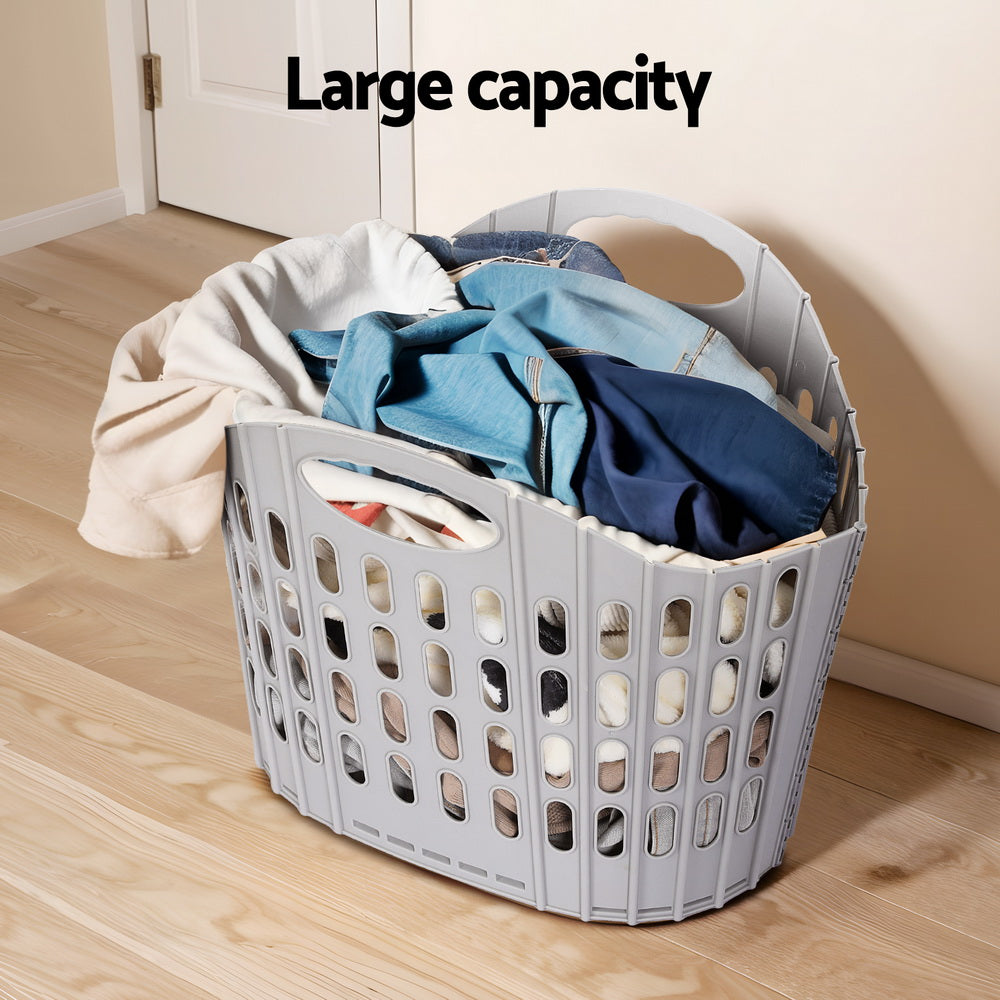 Laundry Basket Hamper Large Foldable Washing Clothes Storage Organiser