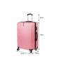 28" Luggage Suitcase Code Lock Hard Shell Travel Carry Bag Trolley - Rose Gold
