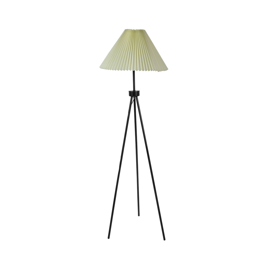 Modern Led Floor Lamp Stand Reading Light Decoration Indoor Classic Linen Fabric - Beige