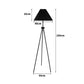 Modern Led Floor Lamp Stand Reading Light Decoration Indoor Classic Linen Fabric - Black