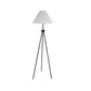 Modern Led Floor Lamp Stand Reading Light Decoration Indoor Classic Linen Fabric - White