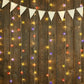 3M x 2M 200 LED Bulbs Curtain Fairy Lights Indoor Outdoor Xmas Garden Party Decor - Multicolour