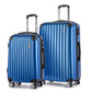 Set of 2 Luggage Set24" 28" Suitcase Hardcase Trolley Travel Blue