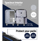 Set of 3 Luggage Set Travel Suitcase Storage Organiser TSA lock Blue