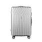 Set of 3 Luggage 20'' 24'' 28'' Trolley Suitcase Sets Travel TSA Hard Case Lightweight Silver